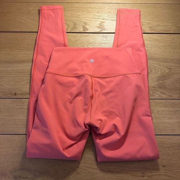 Lululemon wunder under orange leggings 4 - Picture 5 of 7